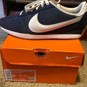 Nike Dark Blue and White Running Shoes
